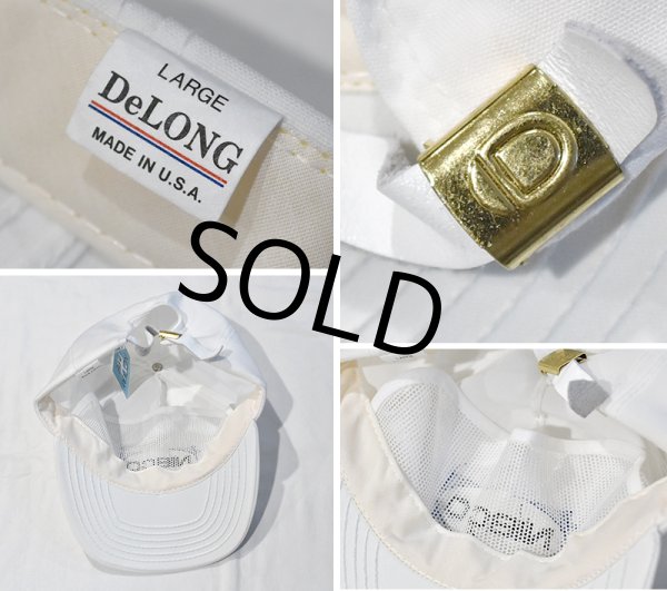 画像2: デッドストック 80's 〜 USA製【ビンテージ】【Delong】デロング 【白×青】【企業ロゴ】NIBCO【ベースボールキャップ】【サイズL】  (2)