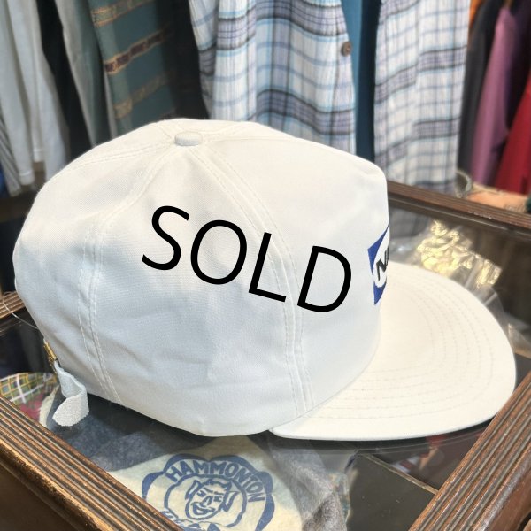 画像4: デッドストック 80's 〜 USA製【ビンテージ】【Delong】デロング 【白×青】【企業ロゴ】NIBCO【ベースボールキャップ】【サイズL】  (4)