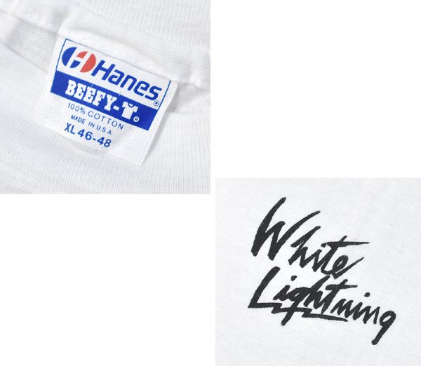 画像2: デッドストック【〜90's】【USA製】【ビンテージ】【Hanes】ヘインズ【ANGLO】【白】【Tシャツ】【サイズXL】  (2)