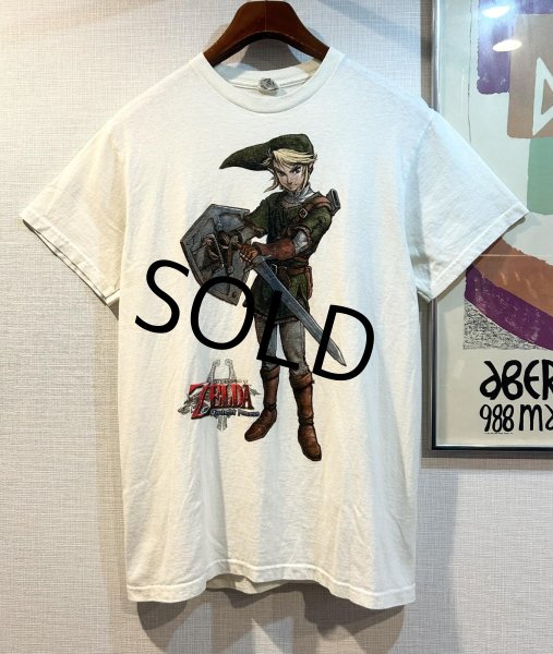 画像1: ビンテージ【DELTA】ゼルダの伝説 リンク トワイライトプリンセス【クリーム色】キャラクターTシャツ 【サイズM】  (1)