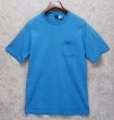 画像1: 90's【USA製】 ビンテージ【ランズエンド】【LANDS' END】【スカイブルー】【無地】【ポケット付き】【Tシャツ】【サイズL】  (1)