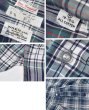 画像2: 60's【ビンテージ】【WREN LTD】【緑ｘ紺ｘ白 チェック】マチ付き【ボタンダウンシャツ】【サイズM】  (2)