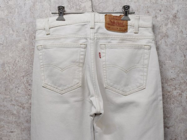 画像5: 90’ｓ【USA製】ビンテージ【LEVI'S】【リーバイス505】５０５ 白【デニムパンツ】【ホワイトデニム】【32ｘ32】  (5)