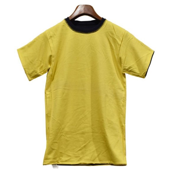 画像4: デッドストック【ビンテージ】【U.S.NAVY】【紺x黄】リバーシブル【Tシャツ】【サイズS】  (4)