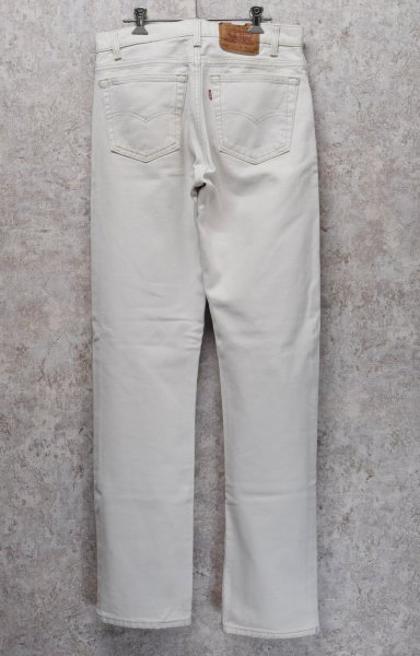 画像6: 90’ｓ【USA製】ビンテージ【LEVI'S】【リーバイス505】５０５ 白【デニムパンツ】【ホワイトデニム】【32ｘ32】  (6)