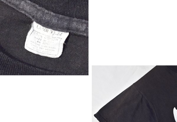 画像2: 70’s~【USA製】【ビンテージ】【MAX Rock & Roll】黒【Tシャツ】バンドT ロックT【サイズL】  (2)