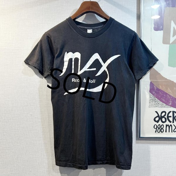 画像1: 70’ｓ~【USA製】【ビンテージ】【MAX Rock & Roll】黒【Tシャツ】バンドＴ ロックＴ【サイズＬ】  (1)
