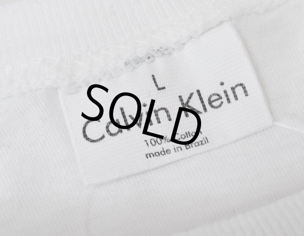 画像2: 【ビンテージ】カルバンクライン【Calvin Klein】【無地】白【Tシャツ】【サイズＬ】  (2)