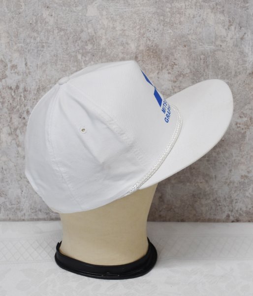 画像4: 90’s【デッドストック】【ビンテージ】【MITSUBISHI Graphic Arts】三菱【白】【ベースボールキャップ】【フリー】  (4)