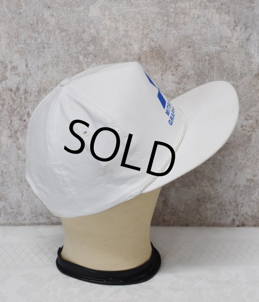 画像4: 90’s【デッドストック】【ビンテージ】【MITSUBISHI Graphic Arts】三菱【白】【ベースボールキャップ】【フリー】  (4)