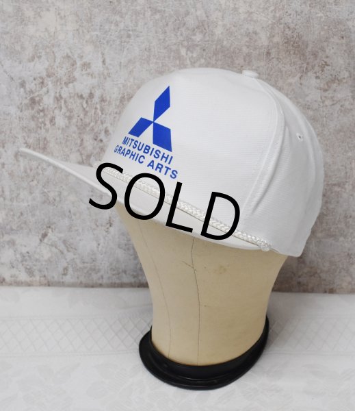 画像3: 90’s【デッドストック】【ビンテージ】【MITSUBISHI Graphic Arts】三菱【白】【ベースボールキャップ】【フリー】  (3)