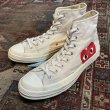 画像2: 【プレイコムデギャルソン】【コンバース】【CONVERSE】【ＣＴ７０】【白】【ハイカット】【サイズ 28.5ｃｍ】【US10】  (2)