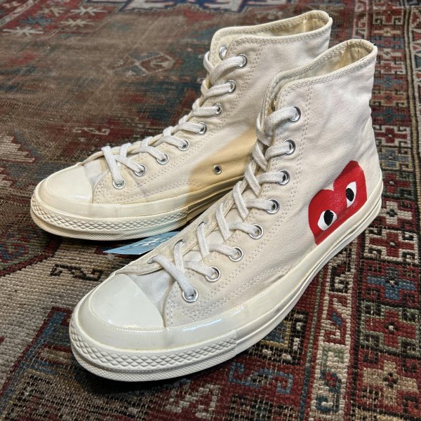 画像2: 【プレイコムデギャルソン】【コンバース】【CONVERSE】【CT70】【白】【ハイカット】【サイズ 28.5cm】【US10】  (2)