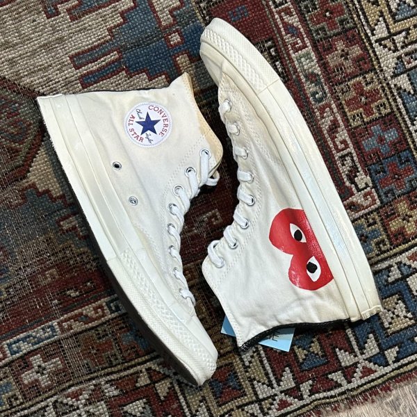 画像1: 【プレイコムデギャルソン】【コンバース】【CONVERSE】【ＣＴ７０】【白】【ハイカット】【サイズ 28.5ｃｍ】【US10】  (1)