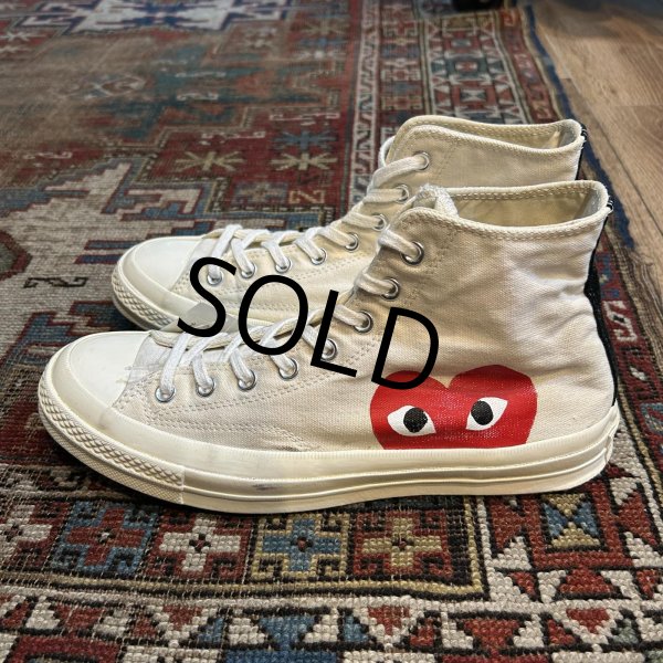 画像3: 【プレイコムデギャルソン】【コンバース】【CONVERSE】【ＣＴ７０】【白】【ハイカット】【サイズ 28.5ｃｍ】【US10】  (3)