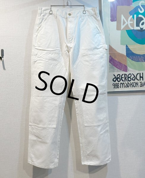 画像2: 程度良好!! USA製【ビンテージ】【カーハート】ダブルニー【carhartt】【白】ワークパンツ【ペインターパンツ】Loose Original Fit【33ｘ30】  (2)