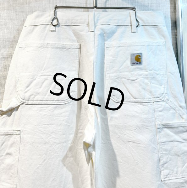 画像4: 程度良好!! USA製【ビンテージ】【カーハート】ダブルニー【carhartt】【白】ワークパンツ【ペインターパンツ】Loose Original Fit【33ｘ30】  (4)