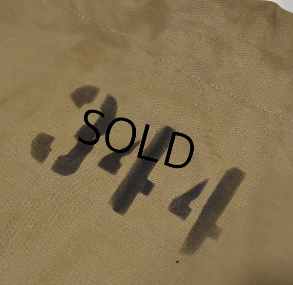 画像2: 40's~【ビンテージ】米軍実物【U.S.ARMY】ステンシル【巾着バッグ】 【コットンバッグ】【ポーチ】  (2)