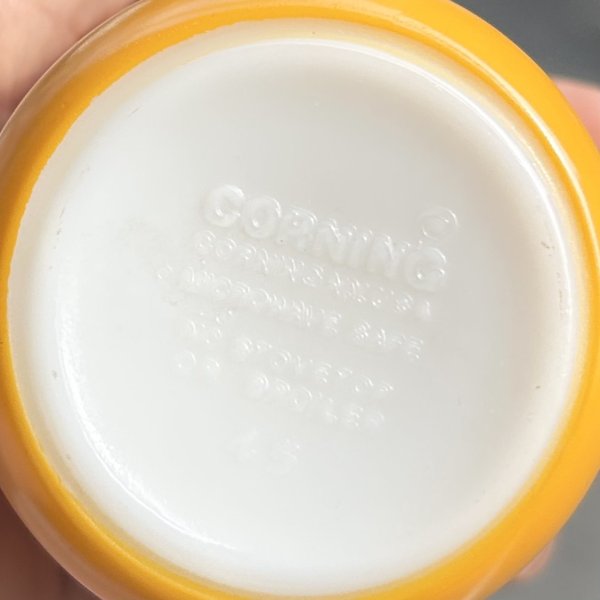 画像3: 【アンティーク】【ビンテージ】【PYREX】 【オールドパイレックス】【CORNING】【コーニング】【オレンジ】【マグカップ】  (3)