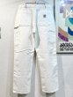画像5: 程度良好!! USA製【ビンテージ】【カーハート】ダブルニー【carhartt】【白】ワークパンツ【ペインターパンツ】Loose Original Fit【33ｘ30】  (5)