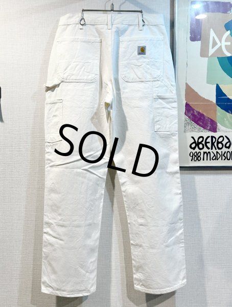 画像5: 程度良好!! USA製【ビンテージ】【カーハート】ダブルニー【carhartt】【白】ワークパンツ【ペインターパンツ】Loose Original Fit【33ｘ30】  (5)