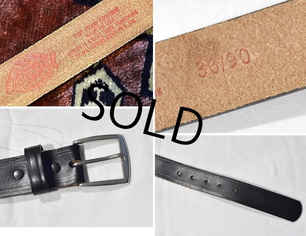 画像2: USA製【ディッキーズ】Dickies【黒】ブラック【レザーベルト】【W36】  (2)