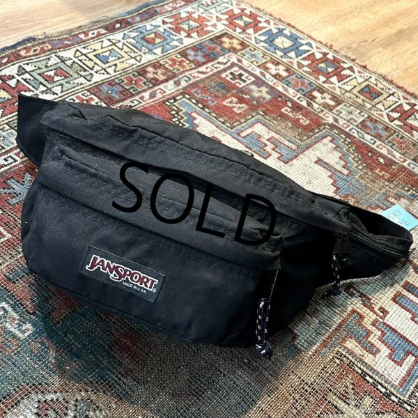 画像1: 〜90’ｓ【ビンテージ】【JANSPORT】ジャンスポーツ【黒】ブラック【ウエストバッグ】【ウエストポーチ】  (1)