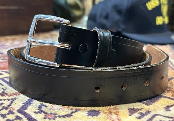 画像1: USA製【ディッキーズ】Dickies【黒】ブラック【レザーベルト】【W36】  (1)