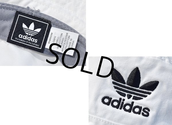 画像3: 【ビンテージ 】【adidas】【アディダス】【白】トレフォイルロゴ【バケットハット】【約６２．５ｃｍ程度】  (3)
