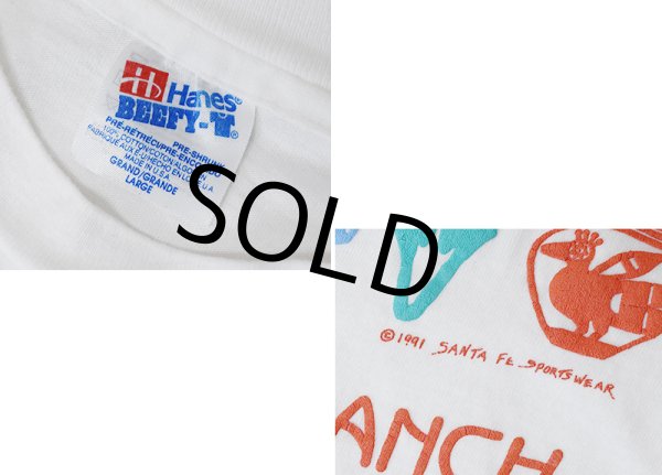 画像2: 【90's】【USA製】【ビンテージ】【Hanes】ヘインズ【TANQUE VERDE RANCH TUCSON,ARIZONA】白【Tシャツ】【サイズL】  (2)