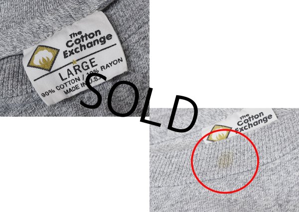 画像2: 90's~【USA製】【ビンテージ】The Cotton Exchange【コットンエクスチェンジ】霜降りグレー【ST.MARK'S】【セントマークススクール】【カレッジTシャツ】【サイズL】  (2)