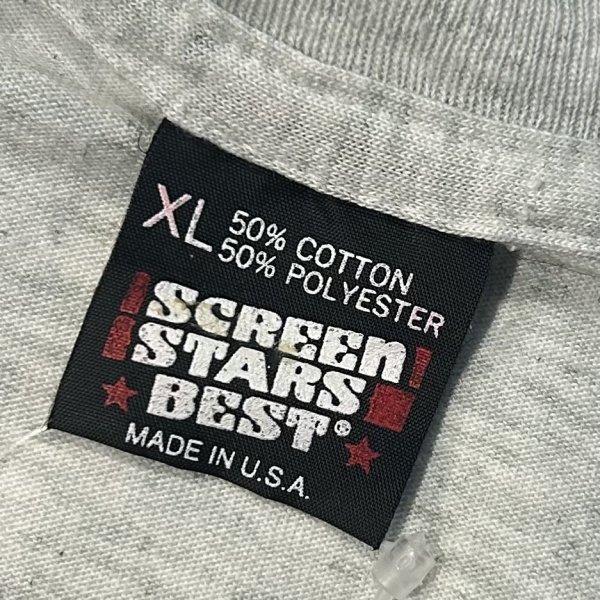 画像2: 90's【USA製】ビンテージ【SCREEN STARS】スクリーンスターズ シングルステッチ【スノーモービル】グレー【Tシャツ】【サイズXL】  (2)