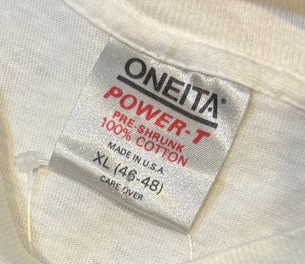 画像2: 90's 【USA製】ビンテージ【ONEITA】オニータ【NIZE PACKEGE!】【白】 Tシャツ 【サイズXL】  (2)