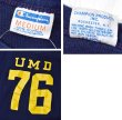画像2: 【70's】【USA製】【ビンテージ】【チャンピオン】【Champion】UMD 76【紺ｘ黄色】【Tシャツ】【サイズM】  (2)