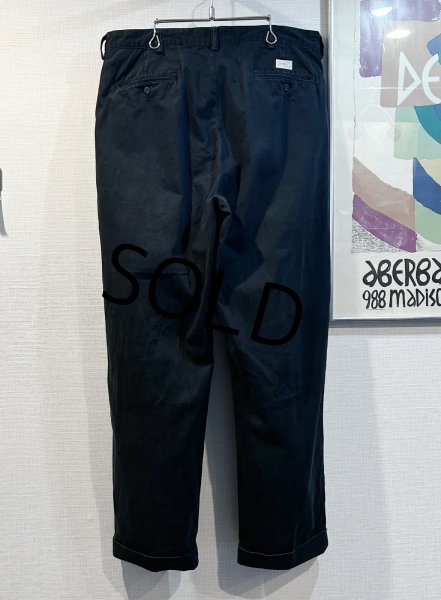 画像4:  ビンテージ【ラルフローレン】POLO RALPH LAUREN【黒】【２タック】【コットンパンツ】【35X30】  (4)