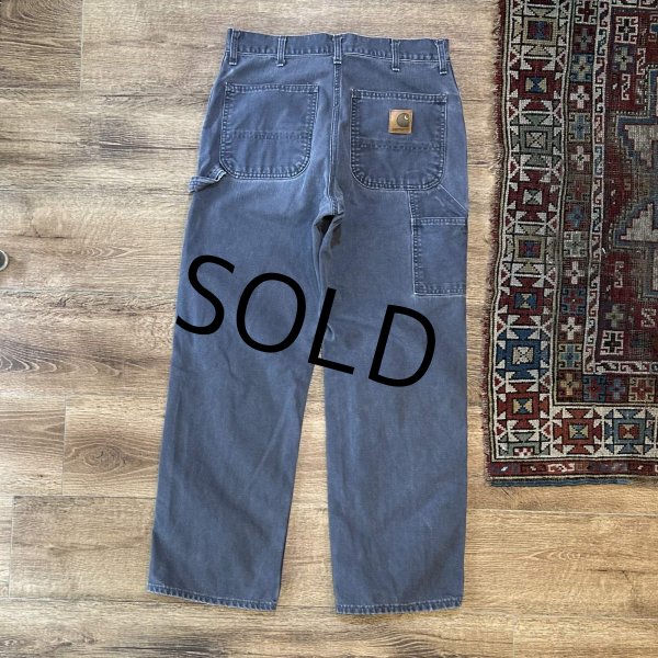 画像5: 【ビンテージ】【カーハート】【carhartt】【ブルーグレー】ワークパンツ【ペインターパンツ】【33ｘ30】  (5)