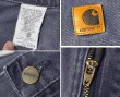 画像3: 【ビンテージ】【カーハート】【carhartt】【ブルーグレー】ワークパンツ【ペインターパンツ】【33ｘ30】  (3)