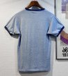 画像3: 80's~【ビンテージ】【USA製】【belchertown MA】【霜降りブルー】【リンガーTシャツ】【サイズＭ】   (3)