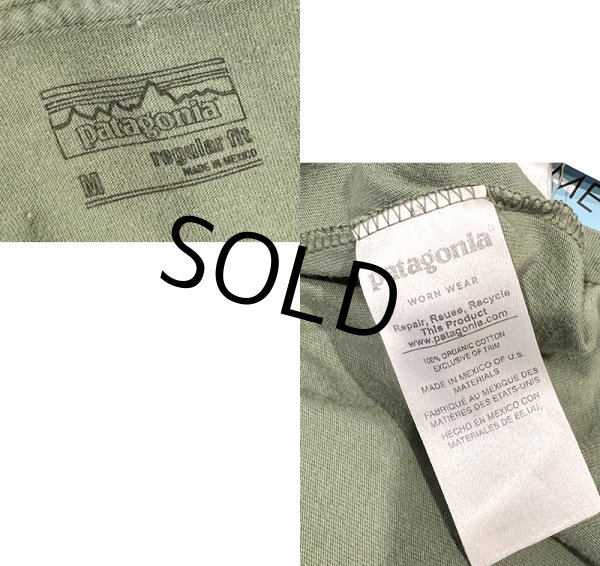 画像2: ビンテージ【パタゴニア】patagonia【緑】【バックプリント】ロゴ入り 【Tシャツ】【サイズM】  (2)