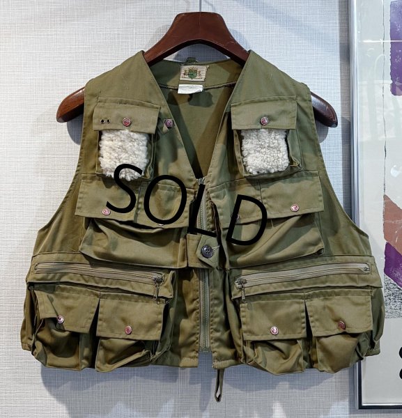 画像1: 80's~【ビンテージ】USA製【ldeal】アイディール【フィッシングベスト】【サイズM】  (1)