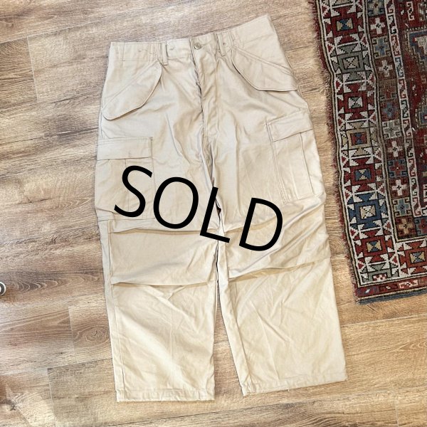 画像2: 【デッドストック】70's【米軍実物】【ビンテージ】【タンカラー】フィールドパンツ【BDUパンツ】【M-SHORT】  (2)