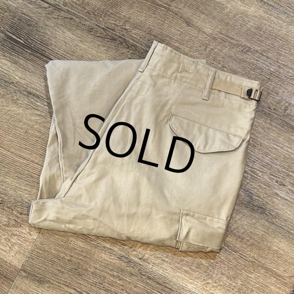 画像1: 【デッドストック】70's【米軍実物】【ビンテージ】【タンカラー】フィールドパンツ【BDUパンツ】【M-SHORT】  (1)