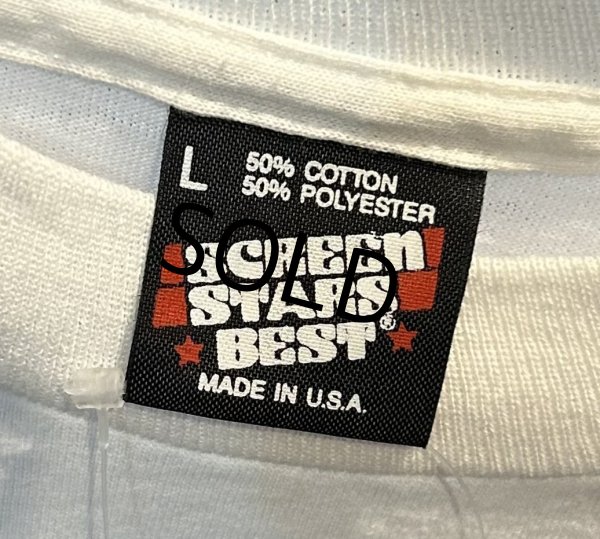 画像2: 90's【USA製】ビンテージ【SCREEN STARS】スクリーンスターズ シングルステッチ【FIREFIGHTERS】消防車【白】【Tシャツ】【サイズM】  (2)
