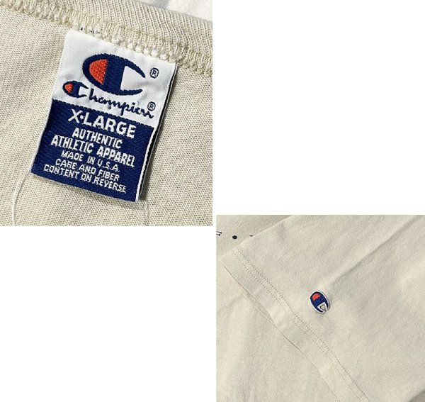 画像2: 【90's〜】【USA製】【ビンテージ】【チャンピオン】【Champion】【UNIVERSITY OF MINNESOTA】【ベージュ】【Tシャツ】【サイズXL】  (2)