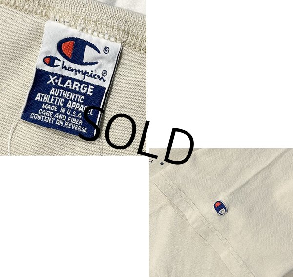 画像2: 【90's〜】【USA製】【ビンテージ】【チャンピオン】【Champion】【UNIVERSITY OF MINNESOTA】【ベージュ】【Tシャツ】【サイズXL】  (2)