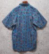 画像3: 80's【インド製】ビンテージ【Revenge Shirtmaker】【水色】総柄【コットン】半袖シャツ 【サイズM】  (3)