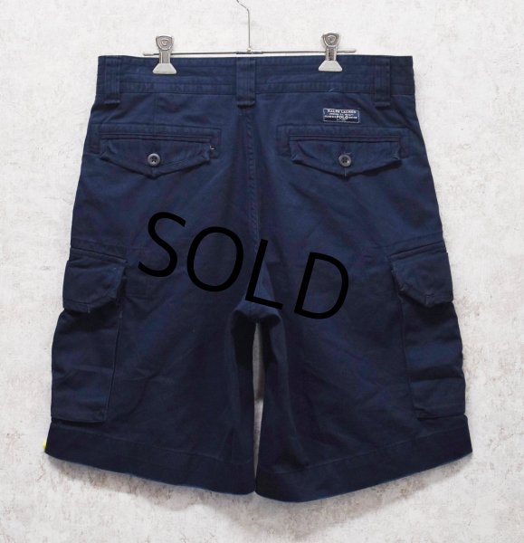 画像3: 【POLO RALPH LAUREN】【ラルフローレン】【紺】【クラシックチノ】【CLASSIC CHINO】カーゴショーツ【カーゴパンツ】半ズボン【短パン】【W32】  (3)