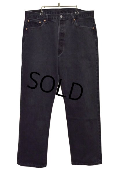 画像2: 90's【ビンテージ】【LEVI'S】【リーバイス】【501】ブラック 黒【デニムパンツ】後染め【38×30】  (2)