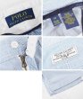 画像2: 【RALPH LAUREN】【ラルフローレン】白×水色【ストライプ】【シアサッカーパンツ】【カーゴショーツ】半ズボン【短パン】【W33】  (2)