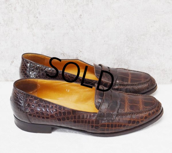 画像4: 【イタリー製】【ラルフローレン】【POLO RALPH LAUREN】【クロコダイル革】 【ローファー】レザーシューズ【US10】  (4)